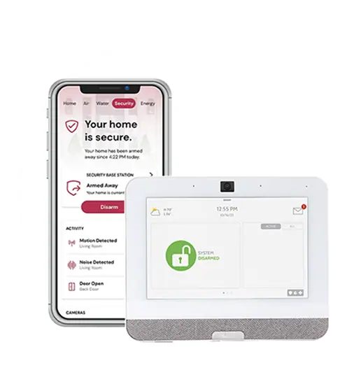 Touchscreen security panel that replaces a Cox Homelife panel in a Phoenix home