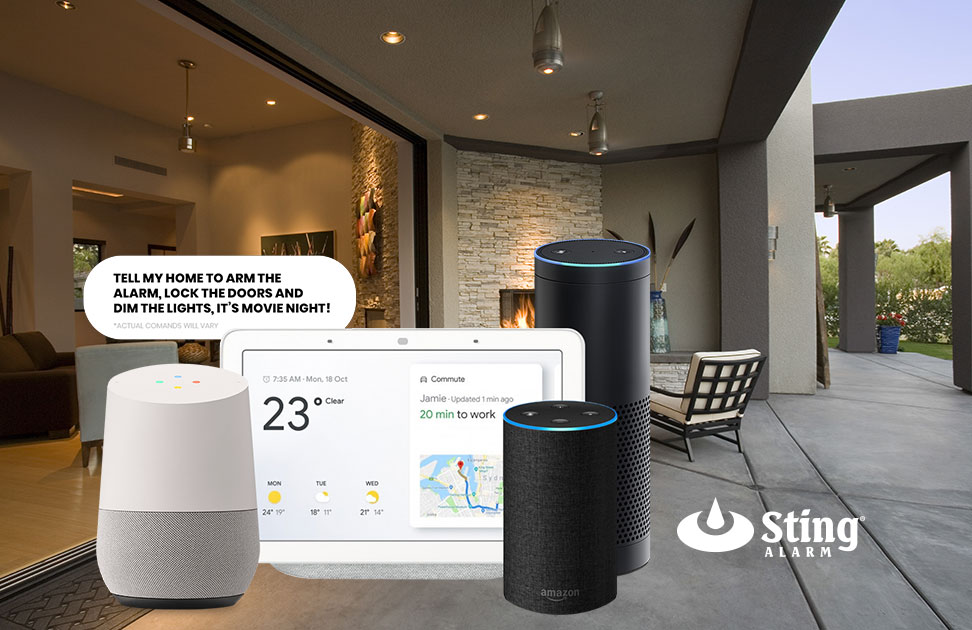 While it's great being able to control your Las Vegas Smart Home Alarm System from your Smart Phone when you're away from home...

When you're at home, virtual assistants such as Google Home and Amazon's Alexa are popular options that create new opportunities smart homeowners love!