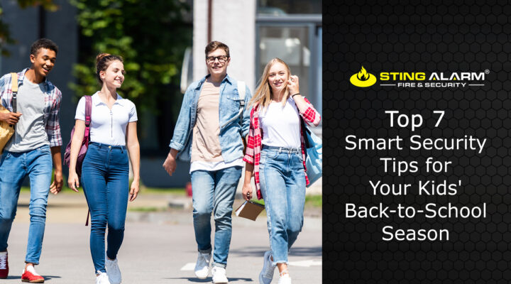 teens walking away from school on their way to a smart secure home las vegas.