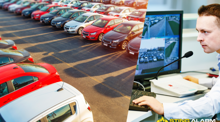 Remote guarding at car dealership