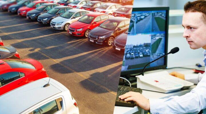 Remote guarding at car dealership